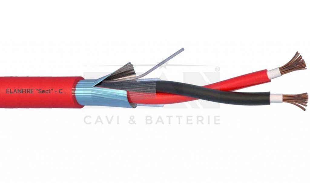 CAVO ANTINCENDIO ELANFIRE TWISTATO SCHERMATO 2X1,0