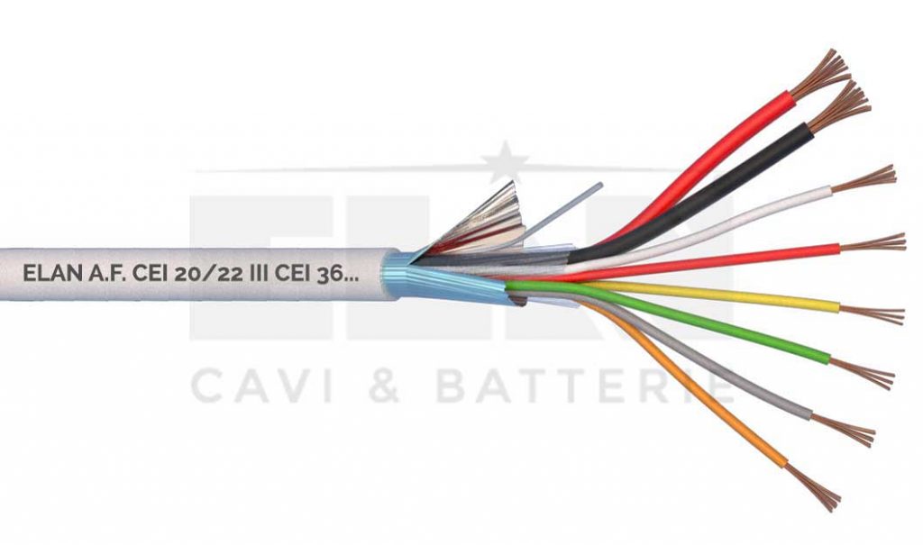 CAVO ALLARME SCHERMATO 2X0,75+2X0,22